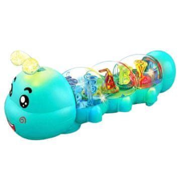 JOJOY® Interaktivna plazeča gosenica z glasbo in lučkami, samodejno izogibanje oviram | CATERLY