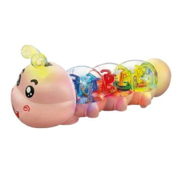 JOJOY® Interaktivna plazeča gosenica z glasbo in lučkami, samodejno izogibanje oviram | CATERLY