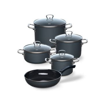 Riess  Riess 5-delni komplet loncev Dark Grey R0558003