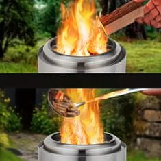 HOME & MARKER® Brezdimno prenosno namizno kurišče, lesni peleti in tekoča goriva, kompaktno za 4–8 oseb | FIRENOVA