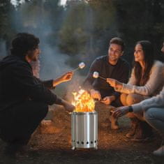 HOME & MARKER® Brezdimno prenosno namizno kurišče, lesni peleti in tekoča goriva, kompaktno za 4–8 oseb | FIRENOVA