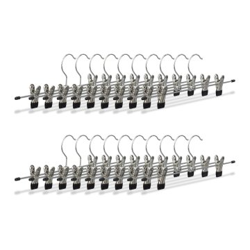 Northix Kovinski obešalniki za hlače protizdrsni 20 kosov