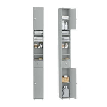 SoBuy Kopalniška omarica 20x20x180 cm siva