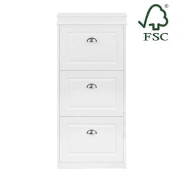 SoBuy Omara za čevlje 53x24x117 cm bela