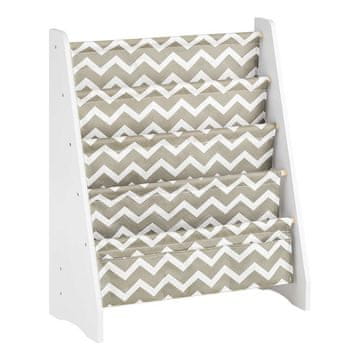 SoBuy Otroška knjižna omara s shrambo 63x28x76 cm bela