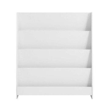 SoBuy Otroška knjižna polica 80x30x88 cm bela