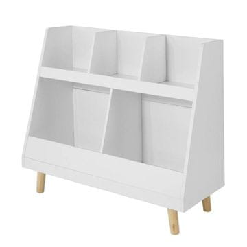 SoBuy Otroška knjižna omara KMB19-W 86x36x77 cm shranjevanje