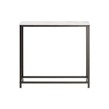 SoBuy Stranska mizica 80x30x75 cm črno-bela