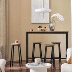 SoBuy Barska miza in 4 stolčki jedilni komplet 120x40x100 cm