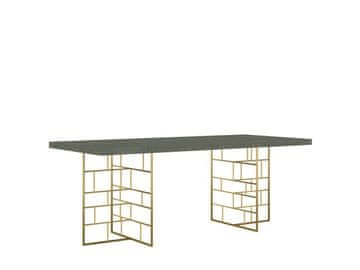 Livin Hill Jedilna miza RH10 200x76x90 cm zelena