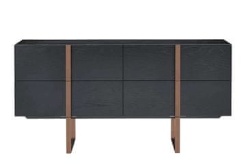Livin Hill Komoda H02 180x90x43 cm črna