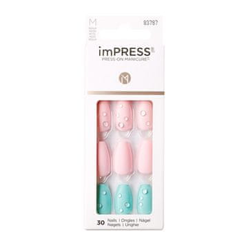 KISS Samolepilni nohti imPRESS Nails Dew Drop 30 kosov
