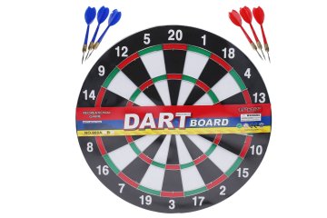 Tarča 37 cm s puščicami 6 kosov