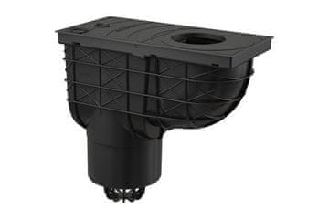 Enpro Sifon za strešni odtok Roof drain trap straight DN O 125 mm, black