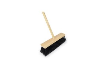 Enpro Cestna metla Road broom, 340 x 90 mm, with 150 cm handle, 9 cm pile, black