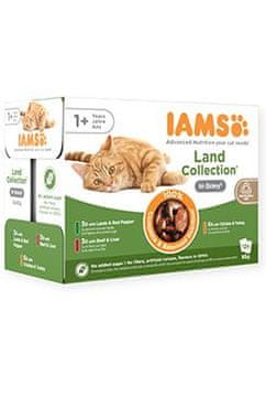 IAMS Cat Adult Delights Land in gravy 12x85g