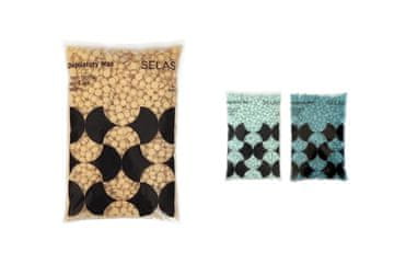 slomart Voska za depilacijo v perlach 400g. SELAS. Izbira: odstranjevanje dlačic brez trakov, za vse predele in tipe kože. (Zlato). Voskove perle, brazilska depilacija, trdi vosek, profesionalno.