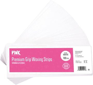 slomart PINK Cosmetics profesionalni trakovi (100 kosov) za voskanje in sladkorno pasto - Močna oprijemljivost - Ne trgajo se pri odstranjevanju dlak.