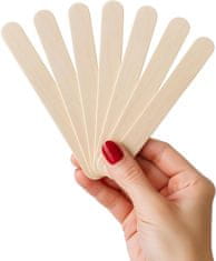 slomart Belle Vous Kompleti 500 lesene loparice za depilacijo (4 velikosti) – enkratne kozmetične spatule za voskanje obraza in telesa