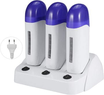 slomart FILFEEL Odstranjevalec dlačic z voskom, električni grelec voska, stroj za gretje voska, grelec za odstranjevanje dlačic s kartušnim voskom, grelec, stroj za odstranjevanje dlačic z voskom (tri sedeži)