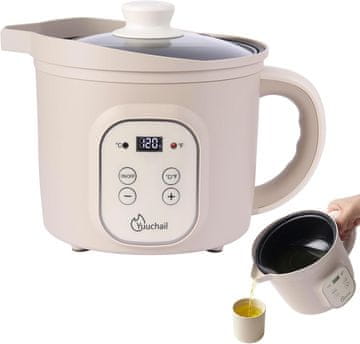 slomart Yuuchail 1,5 l električni topilnik voska z digitalnim zaslonom, natančna regulacija temperature, samodejni izklop.