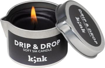 slomart AMORELIE K;nk Drip & Drop - Romantična masažna sveča brez vonja za pare (50g)