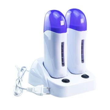 slomart Mini grelec za depilacijski vosek, prenosni grelec za vosek vložkov, grelec za vosek za nanašanje s dvojnimi vložki, odstranjevanje dlačic za čudovito kožo.