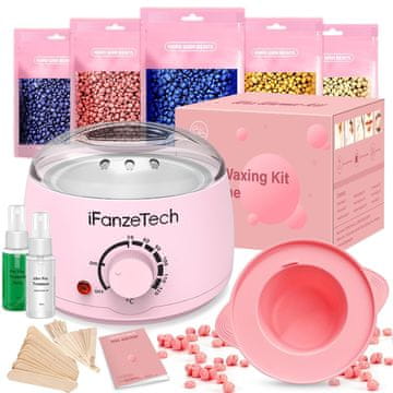 slomart Vosek Maschine Depilacija Set Ženske: Odstranjevanje dlak z voskom - grelec voska s 5 paketi voska, set za domači salon.