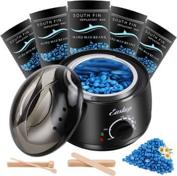 slomart Komplet za depilacijo s pametnim nadzorom temperature in trdim voskom.