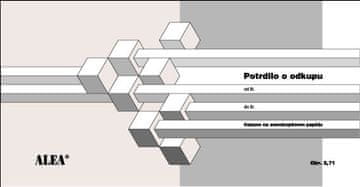 PIGO Obrazec 2,71 potrdilo o odkupu