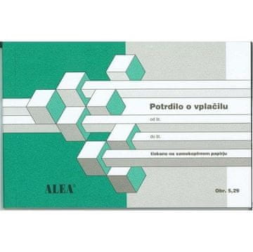 PIGO Obrazec 5,29 potrdilo o vplačilu-samokopirni