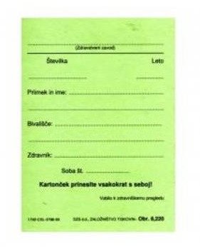 PIGO Obrazec 8,220 vabilo k zdravniškemu pregledu