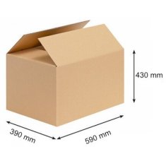 PIGO Škatla transportna petslojna 590x390x430
