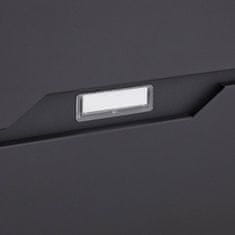 Northio Poštni nabiralnik jeklen črn 40x30x15 cm z držalom za časopis