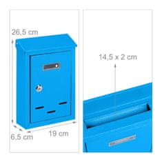 Northio Poštni nabiralnik kovinski z imensko tablico in okencem