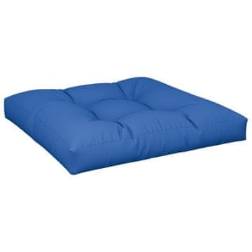 Vidaxl Blazina za kavč iz palet kraljevsko modra 80x80x12 cm