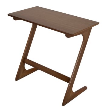 Northix Stranska mizica v obliki črke Z bambus 45x30x60 cm