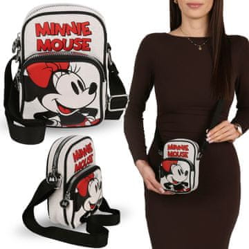 Disney DISNEY Minnie Mouse Linen vrečka, majhna torbica z nastavljivim trakom, mini torbica za mlade 17x5x12 cm