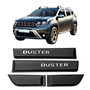 shumee Zaščitne letve za vrata za Dacia Duster 2018-2024, srebrne črke
