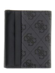 Guess Moška usnjena denarnica SMVELELEA04-BLA