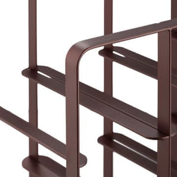 Northix Kovinsko stojalo za vino za 9 steklenic z stabilno konstrukcijo