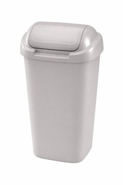Plafor Koš za smeti pla siv 50l s pokrovom