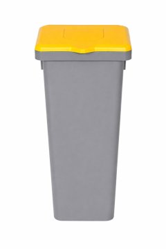 Plafor Koš za smeti pla siv 53l - rumen pokrov