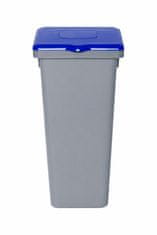 Plafor Koš za smeti pla siv 53l - moder pokrov