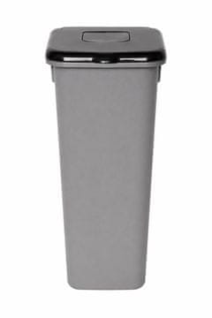 Plafor Koš za smeti pla siv 75l - črn pokrov
