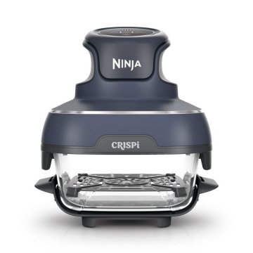 SHARK Ninja CRISPi FN101EUGY prenosni stekleni cvrtnik Air Fryer 4-v-1, 1700 W, siv