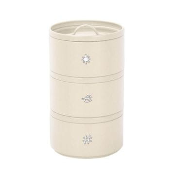 Evviva Set zložljive doze Vintage h23cm / 3 kos / krem / kovina