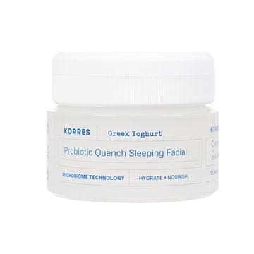 Korres Vlažilna nočna krema s probiotiki grški jogurt (Probiotic Quench Sleeping Facial) 40 ml