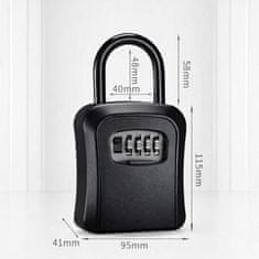 KeySafe sef za ključe, črn