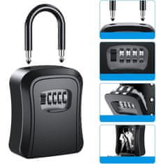 KeySafe sef za ključe, črn